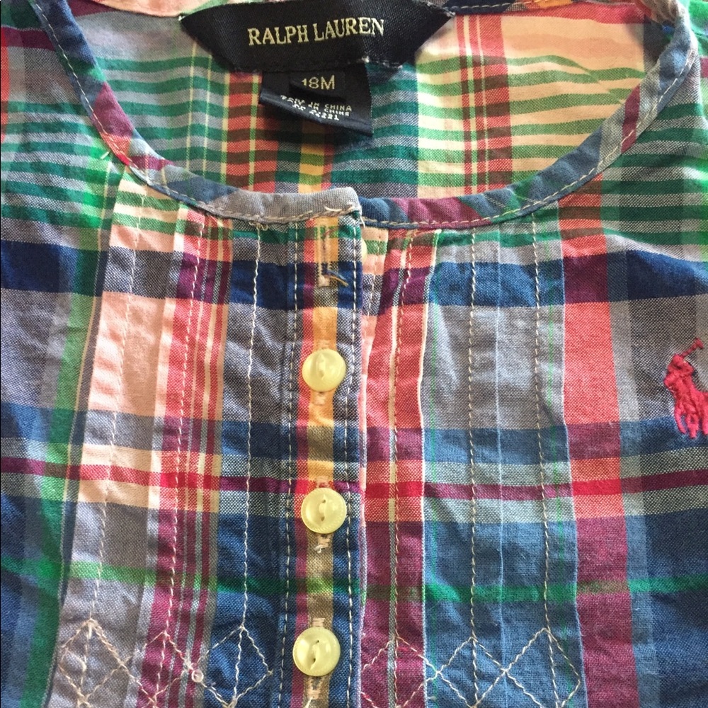 Baby plaid Polo dress
